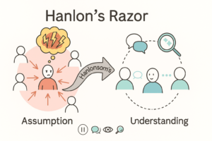 Hanlon's Razor rule (how people use this to bypass the bias) | Sahand Dadashi | www.sahanadadashi.com